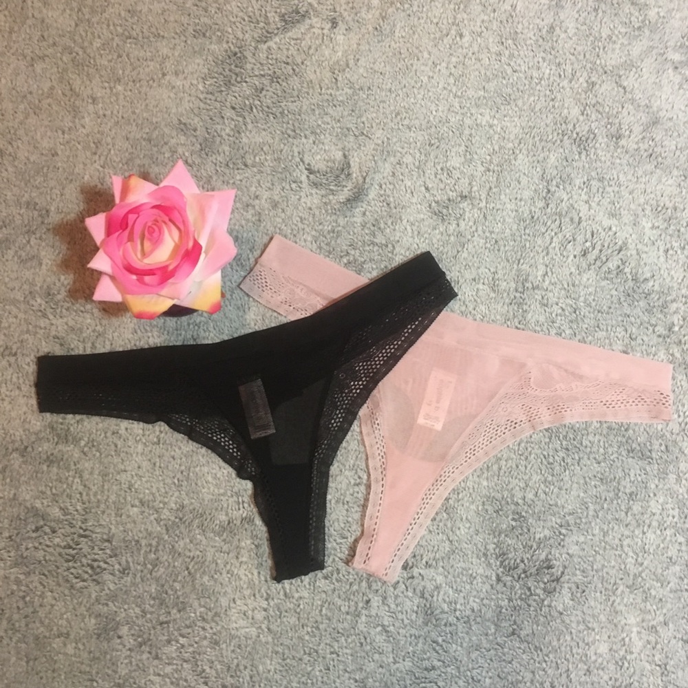 TWO pair of Sophie b. Thongs size large.